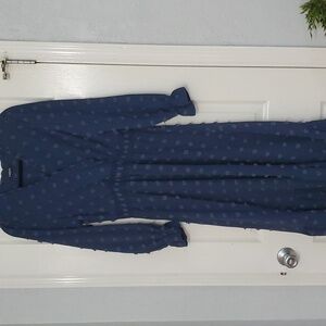BTFBM long sleeve swiss dot maxi boho dress